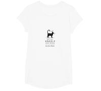 Not All Angels Have Wings Some Have Whiskers Cat Lover T-Shirt, Girls, White, Medium