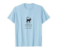 Not All Angels Have Wings Some Have Whiskers Cat Lover T-Shirt, Men, Baby Blue, S