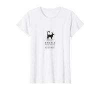Not All Angels Have Wings Some Have Whiskers Cat Lover T-Shirt, Women, White, XXL