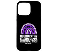 Not All Battles Are Visible Neuropathy Awareness Case for iPhone 15 Pro Max