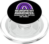 Not All Battles Are Visible Neuropathy Awareness PopSockets PopGrip for MagSafe