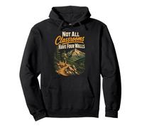Not All Classrooms Have Four Walls Hiking Hiker Gift Retro Pullover Hoodie