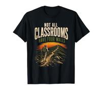 Not All Classrooms Have Four Walls Hiking Hiker Gift Retro T-Shirt