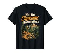 Not All Classrooms Have Four Walls Hiking Hiker Gift Retro T-Shirt