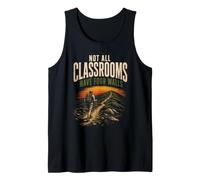 Not All Classrooms Have Four Walls Hiking Hiker Gift Retro Tank Top