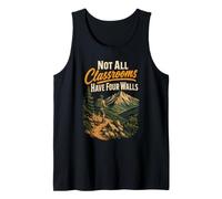 Not All Classrooms Have Four Walls Hiking Hiker Gift Retro Tank Top