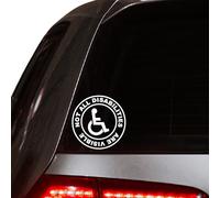 NOT All Disabilities are Visible - Car Sticker Decal | Mobility, Van, Disability Sign, Anxiety, ADHD, Autism, Blue Badge, Chronic Pain, PTSD, MS, Dementia, Hearing, Vision, Stroke, Lupus UK - White