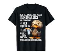 Not All Girls Are Made From Sugar Spice Everything Nice Duck T-Shirt