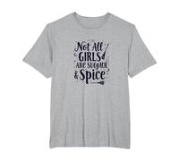 Not All Girls are Sugar & Spice Witchy Empowerment T-Shirt, Men's Big and Tall, Heather Grey, 6X Tall