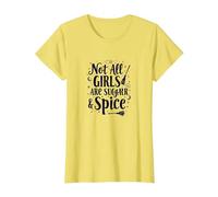 Not All Girls are Sugar & Spice Witchy Empowerment T-Shirt, Women, Lemon, L