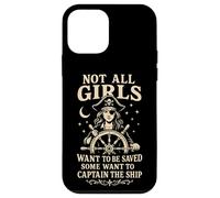 Not All Girls Want to Be Saved Pirate Captain Design Case for iPhone 12 mini