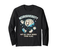 Not All Great Minds Think Alike Celebrate Neurodiversity Long Sleeve T-Shirt