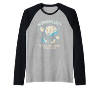 Not All Great Minds Think Alike Celebrate Neurodiversity Raglan Baseball Tee