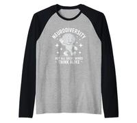 Not All Great Minds Think Alike Celebrate Neurodiversity Raglan Baseball Tee