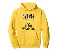 Not All Heroes Hold Weapons. Nurse Life, Real Strength. Pullover Hoodie