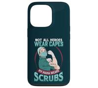 Not All Heroes Wear Capes CRNA Nurse Anesthetist Mom Case for iPhone 13 Pro