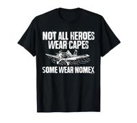 Not All Heroes Wear Capes Crop Duster Pilot Aviation T-Shirt
