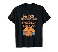 Not All Heroes Wear Capes Dog Rescue Design T-Shirt
