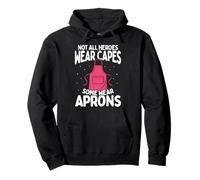 Not All Heroes Wear Capes Food Service Worker Lunch Lady Pullover Hoodie