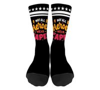 not all heroes wear capes Socks for Men Half Calf Sock Colorful Fancy Crazy Design socks Unisex Novelty Gifts for Grandma