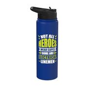 Not All Heroes wear Capes Stainless Steel Insulated Water Bottle