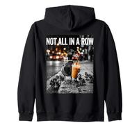 Not All In A Row Funny Duck Coffee Iced Latte Graphic Zip Hoodie