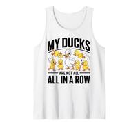 Not All in A Row Funny Duck Mom Cute Ducklings Tee Tank Top