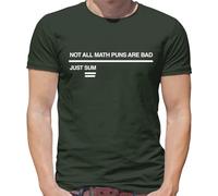 Not All Math Puns are Bad Just Sum - Mens T-Shirt - Army - Large Military Green
