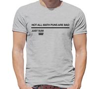 Not All Math Puns are Bad Just Sum - Mens T-Shirt - Ash - Medium