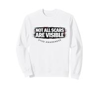 Not All Scars Are Visible PTSD Awareness Glitch Invisible Sweatshirt