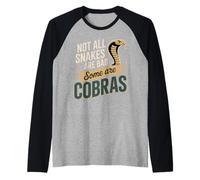 Not All Snakes are Bad Some are Cobras Cobra Snake Raglan Baseball Tee