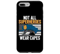 Not All Superheroes Wear Capes Police Cop Officer Blue Line Case for iPhone 7 Plus/8 Plus