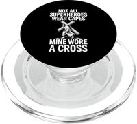 Not All Superheros Wear Capes Mine Wore A Cross Christian PopSockets PopGrip for MagSafe
