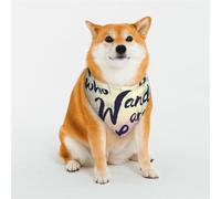 Not All Those Who Wander are Lost Pattern Dog Bandanas, Comfortable Cotton Triangle Bibs Scarfs for Dogs Or Cats, Cute Pet Kerchief for Small Medium Large Dogs-Medium