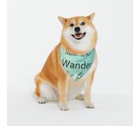 Not All Those Who Wander are Lost1 Pattern Dog Bandanas, Comfortable Cotton Triangle Bibs Scarfs for Dogs Or Cats,Cute Pet Kerchief for Medium Large Dogs-X-Large