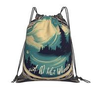 Not All Who Wander Are Lost 1 Men Women String Backpack Foldable Pe Bag Adjustable Gym Sack For Holidays Beach Football