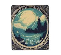 Not All Who Wander are Lost 1 Mouse Pad, Computer Mouse Mat, Easy Gliding, Durable, Portable, Office&Home, Multiple Sizes
