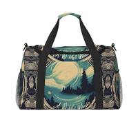 Not All Who Wander Are Lost 1 print Carry on Luggage for Women Men Shoulder Weekender Crossbody Bag for Yoga Travel Must Haves, Black, One Size