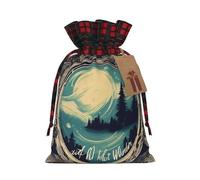 Not All Who Wander Are Lost 1 Print Christmas Drawstring Bags Reusable Santa Sack,for Candy,Wedding,Gifts And Storage