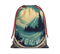 Not All Who Wander Are Lost 1 Print Christmas Drawstring Bags,Wedding Party Gifts wrapping bag,DIY Craft,Xmas,Presents