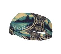 Not All Who Wander are Lost 1 Print Elastic Headbands for Women Sports Head Wrap Unisex Sweatbands,for Workout Yoga Running