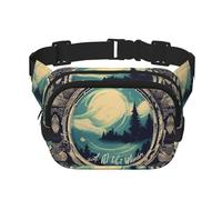 Not All Who Wander Are Lost 1 print Fashion Waist Packs Crossbody Belt Bag Fanny Pack for Women Crossbody for Traveling Running, Black, One Size