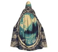 Not All Who Wander Are Lost 1 Print Gothic Carnival Cloak Dark Fantasy Cape For Masquerade And Cosplay Events