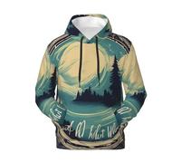 Not All Who Wander Are Lost 1 Print Men'S Hoodie With Kangaroo Pockets Pullover Winter Autumn Spring Casual Wear Black