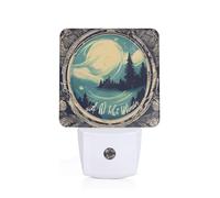 Not All Who Wander are Lost 1 Print Plug-in Night Light for Bedroom Hallway Safety Lamp Dorm Illumination Home Decor