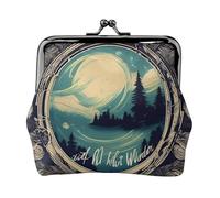 Not All Who Wander Are Lost 1 Print Practicality Coin Purse Cute Mini Coin Pouch for Women (4.52 x 4.13in) Exquisite, Black, One Size