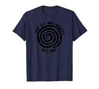 Not All Who Wander are Lost Black Graphic T-Shirt