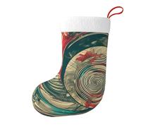 Not All Who Wander Are Lost Christmas Stocking 17.7", Festive Hanging Sock for Fireplace Mantel, Holiday Decorations