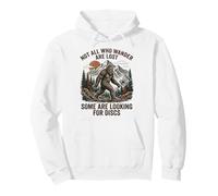 Not All Who Wander Are Lost Disc Golf Bigfoot Golfer Golfing Pullover Hoodie