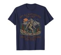 Not All Who Wander are Lost Disc Golf Bigfoot Golfer Golfing T-Shirt